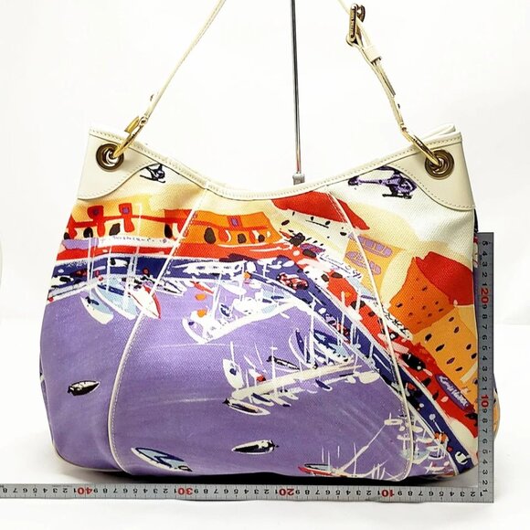 Louis Vuitton LV Shoulder Bag Galliera Riviera GM Purple Canvas 900-082125 - Picture 2 of 14